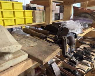 Antique woodworking pieces