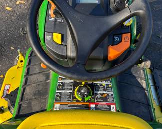 Views of John Deere mower