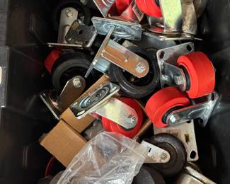HUGE assortment of castors, all sizes
