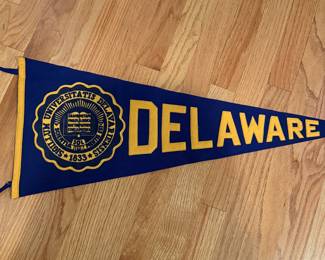 Vintage felt University of Delaware Pennant