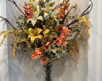 Crystal Vase with Flowers