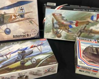 Lot Of Four Model Airplane Kits