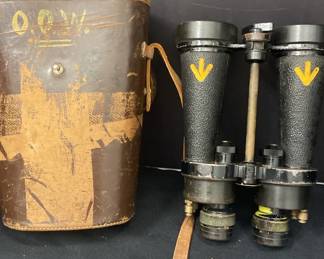 A Pair Of Vintage Barr Stroud CF41 Binoculars With Case