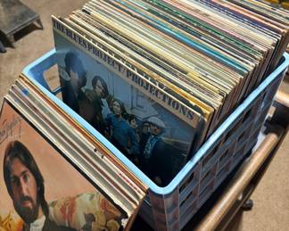 Vintage vinyl record albums