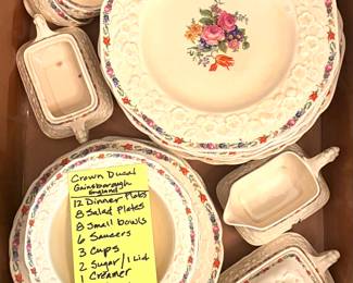 Crown Ducal Gainsborough England dishware China