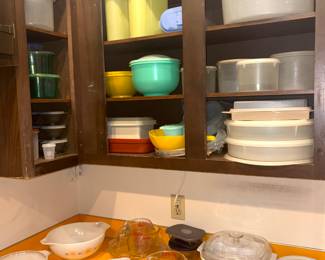 Vintage Pyrex and Tupperware