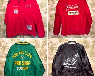 Vintage Budweiser jacket, vintage Omaha bowling jackets