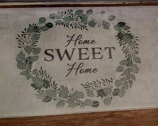Home Sweet Home anti-fatigue kitchen mat. 
