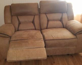  two-seater reclining sofa.