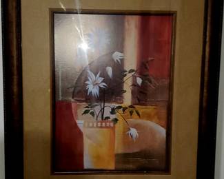 "Flowers Bouquet On Panels 2" by artist Pablo Esteban. 