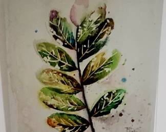 canvas art print titled "Global Leaves III" by artist Patricia Pinto. 