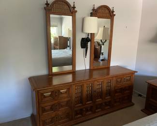 Vintage Drexel Dresser with Mirrors