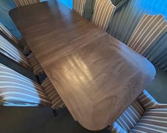8 person wood dining table