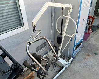 Medical Equipment: Sit to Stand Lift. Assists to move from a bed, chair or wheelchair to a standing position.