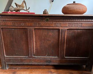 17th century oak coffer