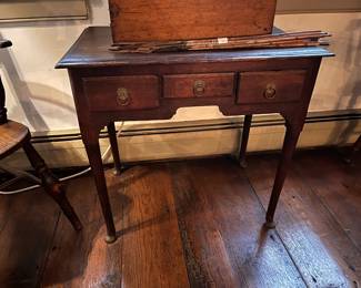 English Georgian oak lowboy