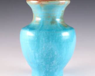 An early 20th century Pewabic Art Pottery vase.