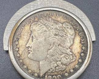 1890 O Silver Morgan Dollar Coin Pendant Jewelry