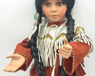 LINDA MASON AEL 2003 NATIVE AMERICAN DOLL-25"