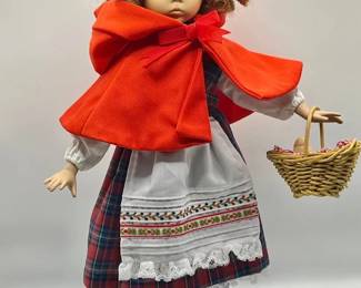 Ashton-Drake Little Red Riding Hood by Dianna Effner — Porcelain Face & Doll Stand