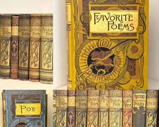 (11) Vintage Poetry & Literature Collection — Houghton Mifflin, Crowell, Wise & Co., and Others