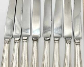 (8) Gorham Sterling Silver Knives with Stainless Steel Blades