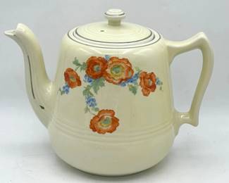 Hall China "Orange Poppy" coffee pot