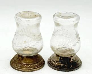 Sterling Silver weighted salt & pepper shakers