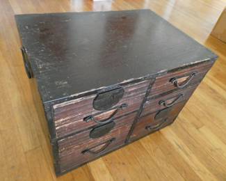 Japanese antique tansu (chest).