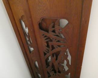Ranma (transom) hand carved decoration.