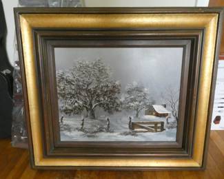 Oil painting.