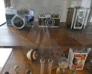 Vintage cameras.