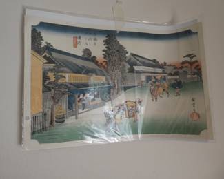Ukioe prints.