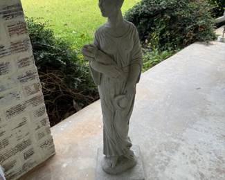 CONCRETE LADY STATUE