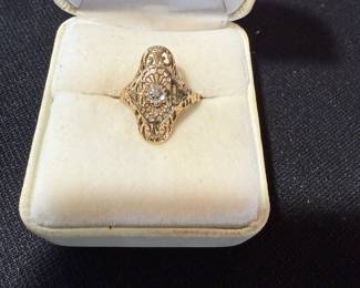 10K GOLD PRINCESS RING