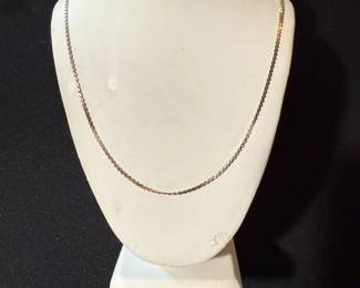 14K WHITE GOLD CHAIN (BROKE)