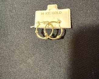 14K HOOP EARRINGS