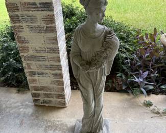 CONCRETE LADY STATUE