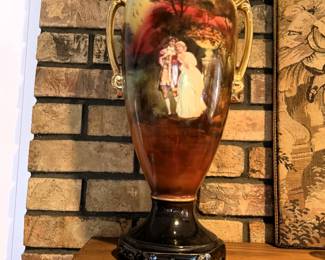ENGLISH MANTLE VASE 19"