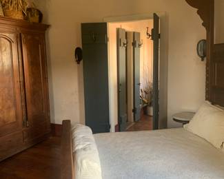 Antique one half tester bed