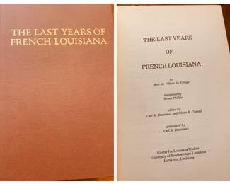 First edition of The Last Years of French Louisiana