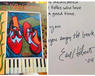 Author signed Earl Hebert book Zydeco Shoes