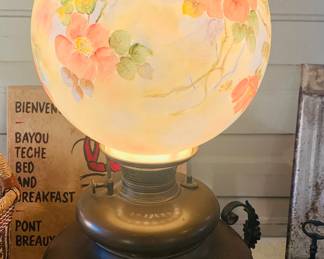 early "Gone with the Wind" lamp--beautiful