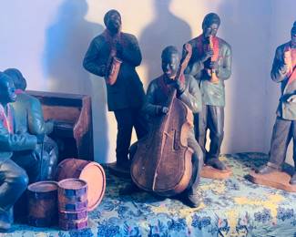 1920s New Orleans jazz band—very large with some figures 36” tall