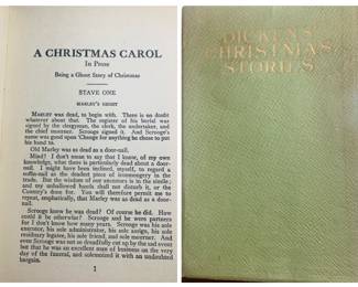 19th century copy of Dickens’ Christmas Carol 