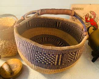 Bolga basket--a handwoven basket from Ghana