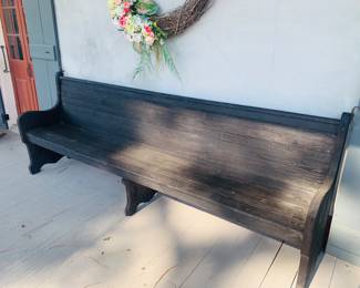 Extra long church pew