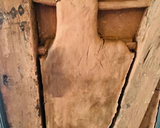 house has been lovingly restored with the original bousillage installation 