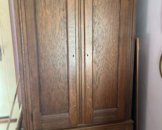 82 inches tall by 48 inches two draws and two doors