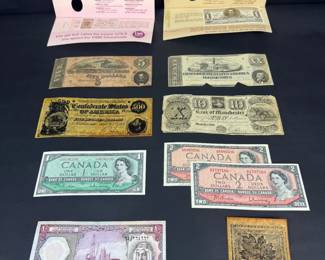 Vintage Replica World Currency Lot 11 Total Notes
